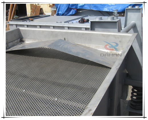 1025直線振動(dòng)篩物料緩沖裝置